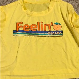 “Feelin Peachy” cropped shirt